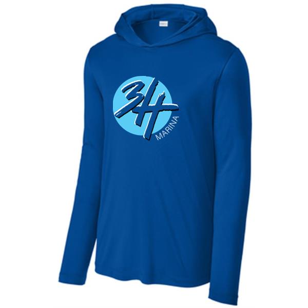 Sport-Tek Posi-UV Pro long sleeve hoodie.